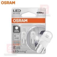 ราคา Osram หลอดไฟหรี่ ส่องแผนที่ ส่องป้ายทะเบียน T10 W5W LEDriving Cool white LED 6000 K (436198337)