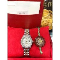 ราคา Rolex Datejust Lady หน้าคอมเงิน อุปกรณ์กล่องใบครบ พร้อมขอบเพชร (18786728281)