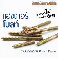ราคา 10 ตัว แฮงเกอร์โบลท์ อุปกรณ์น็อคดาวน์ ต่อขาโต๊ะ เชื่อมชิ้นงานโลหะเข้ากับไม้ แขวนของ ยึดเหล็กกับไม้ เกลียวไม้ชนเกลียวมิล (14126965797)