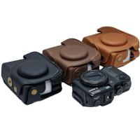 ราคา กระเป๋ากล้องหนัง PU สําหรับ Canon Powershot G10 G11 G12 Full Body Cover WIth สายคล้อง (41967680282)