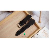 ราคา สายนาฬิกา Oris Aquis หนังวัวฟอกฝาดอิตาลี Buttero Polish Up สีดำ (24301056280)