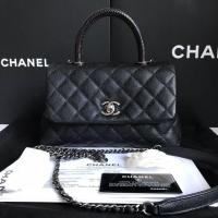ราคา Used like new! Chanel Coco 9.5 Caviar RHW Holo 23 หู lizard แท้ (7429635117)