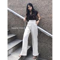 ราคา ﹉✓กางเกงเอวสูงขากระบอกใหญ่ เอวสูงปิดสะดือ (LN) ซิปหลัง มีกระเป๋าข้าง ผ้าไม่บาง กางเกงขายาวผู้หญิง กางเกงเอวสูงขาบาน (10030763789)