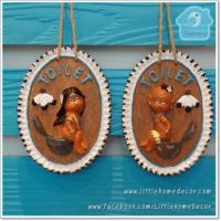 ราคา ป้ายห้องน้ำแนววินเทจ คนป่า (คู่) (1218528)