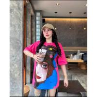 ราคา sale เสื้อยืดโอเวอร์ไซต์สไตล์เกาหลีสกรีนลาย czesc (27231609392)