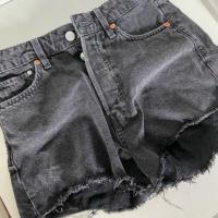 ราคา h&m ยีนส์ขาสั้น สีดำ (23382976496)