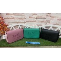 ราคา COACH แท้ % 72703 JES LEATHER MESSENGER Black สะพายข้างหนังแท้ ปั้มโลโก้ (12806177447)