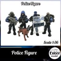 ราคา โมเดลตำรวจ Police Figure Scale 1/36 สูง 5.5cm ปรับท่าทางได้ โมเดลพลาสติกและเรซิ่น (22761569196)