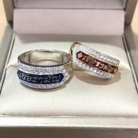 ราคา Tiffjewelry แหวนนามสกุลเงินแท้ลงยาล้อมเพชร (29664111485)