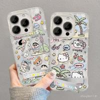 ราคา Shin-chan Hello Kitty Feather Gauze Case เหมาะสําหรับ Apple 15promax เคสโทรศัพท์ iphone13/14 Fairy 12/11 Q4NQ (25882483073)
