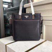 ราคา Prada Prada Vertical Mens Briefcase Parachute Nylon Waterproof Cloth Handbag Shoulder Bag Messenger Bag (40667659593)
