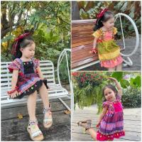 ราคา ชุดเด็กดอย ชุดเด็ก น่ารักๆ ลายเจ้านาง แต่งพู่หลากสีน่ารักๆ พร้อมส่งคะ (29628651018)