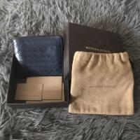 ราคา กระเป๋าตังค์bottegaแท้ bottega wallet สีน้ำเงินtourmaline (9481692377)