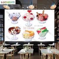 ราคา ที่กําหนดเองไอศครีมขนมกาแฟเวลาที่เดินทางมาพักผ่อนภาพจิตรกรรมฝาผนังวอลล์เปเปอร์ร้านอาหารดื่มร้านห้องรับประทานอาหารผนังกระดาษตกแต่งบ้านสติกเก (41712436714)