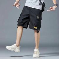 ราคา กางเกงขาสั้นทำงานลำลองสีดำ/กางเกงขาสั้นผู้ชายหลายกระเป๋า [สินค้าพร้อมส่ง/M-3XL] (8833308597)