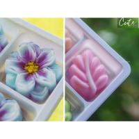 ราคา 12ชิ้น /1 โหล / พร้อมส่ง พิมพ์เดี่ยว พิมพ์ซิลิโคน พิมพ์วุ้น ขนมชั้น ใบไม้หยัก มะลิ รุ่น 5 ซม ดอกโหล (เลือกแบบ) (42060532103)
