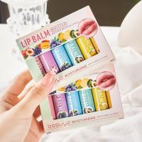 ราคา Bosuya Fruit Flavour Lip Balm Set Box Moisturizing Lip Care Lip Balm (43272629672)