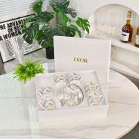 ราคา DIOR Jungle Grey Tiger Series High Bone Porcelain Coffee Cup Plate Concentrate Six Cup Six Plate Set (27435251302)