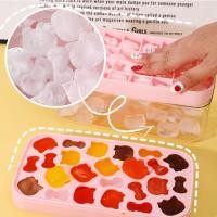 ราคา แม่พิมพ์น้ําแข็งแมวน่ารักซิลิโคนปลอดสาร BPA | ถาดน้ําแข็งอเนกประสงค์นํากลับมาใช้ใหม่ได้สําหรับเครื่องดื่มเบเกอรี่ปาร์ตี้ | พร้อมฝาปิดป้องกันการรั่วและกล่องเก็บของ (41961049157)