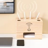 ราคา พร้อมส่ง กล่องไม้เก็บเร้าเตอร์ WIFI ROUTER และรางปลั๊กไฟ Style Minimal กล่องเก็บเร้าเตอร์ในบ้าน (9774622671)
