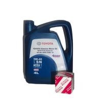 ราคา น้ำมันเครื่องโตโยต้า5w-40สังเคราะห์แท้+กรองเครื่องแท้ (19606810440)