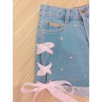 ราคา กางเกงยีนส์ขาสั้น งานป้าย แบรนด์ macaron (780765424)