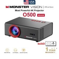 ราคา Monster O500 Android 1080P Full HD โปรเจคเตอร์โฮมเธียเตอร์ 4K ถอดรหัสโฟกัสอัตโนมัติ Keystone WiFi6 (25340964989)