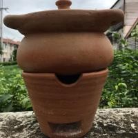 ราคา หม้อดินเผา หม้อจิ้มจุ่ม (พร้อมเตา ไซร้ L เตา + หม้อ) (2737618634)