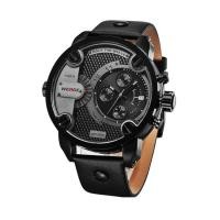 ราคา WEIDE นาฬิกาข้อมือผู้ชาย MILITARY สายหนัง รุ่น SPORT OZ - Black #185 (592325244)