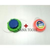 ราคา กระปุกเอ็นตัดหญ้า หนาพิเศษ สีเขียว + เอ็นตัดหญ้าขนาด 3 มิล 10 เมตร เส้นเหลี่ยม สีส้ม (2765770102)