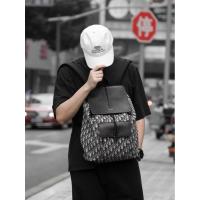 ราคา Dior Super Handsome Backpack Selected Grained Leather Classic Print Neat Bag KNNY (42968641933)