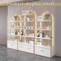 ราคา ชั้นวางของ ชั้นโชว์ ชั้นโชว์สินค้า เหล็กสีทอง ลาย หินอ่อนขาว ชั้นโชว์ของ สไตส์ Modern Luxury. P (29213314056)