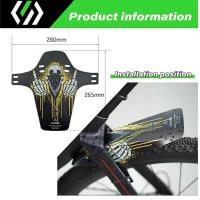 ราคา ▥ อุปกรณ์จักรยานชิ้นส่วนจักรยาน Mtb ปีก Mudguard PP จักรยานเสือภูเขาพับขี่จักรยานด้านหน้า + ด้า (25194295804)