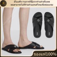 ราคา ใหม่ มีใบเสร็จ อุปกรณ์เสริมที่สมบูรณ์ DIOR สีดำ รองเท้าแซนดัล Dior Alias ของแท้ 100 (41118691491)