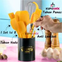 ราคา ชุดปุ๋ยซิลิโคนเครื่องครัว 8 ชิ้นไม้พายชุดซิลิโคน Yellow8IN1 (8727053884)