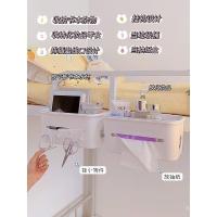 ราคา มัลติฟังก์ชั่ข้างเตียงสก์ท็อปแขวนตะกร้านักเรียนหอพักการจัดเก็บบนสองชั้นล่างสองชั้นชั้นวางโทรศัพท์มือถือหอพักข้างเตียง ไอบีซ (40620354055)