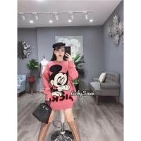 ราคา ส่งต่อ!!เสื้อกันหนาวมิกกี้เม้าส์ไหมพรมสีชมพู (8409102652)