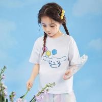 ราคา cute เสื้อยืดเด็ก Cinnamoroll Print Kids T Shirt Cartoon Cinnamoroll Girls Short Sleeve Tshirt Children Shirts (25833348077)