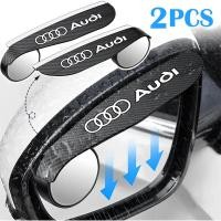 ราคา 2 ชิ้น/เซ็ต 2-in-1 รถวงกลมมุมกว้างกระจกนูนด้านข้างกระจก rain Guard กระจกมองหลังฝนคิ้วสําหรับ Audi A3 A4 A5 A6 A7 A8 Q2 Q3 Q5 Q6 L (41301659094)