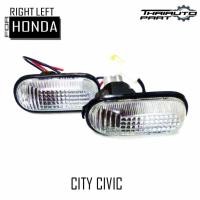 ราคา ไฟเลี้ยวข้าง ฝาสีขาวขุ่น รุ่น ฮอนด้า ซีวิค ซิตี้ CIVIC CITY ปี 1992 - 1995 1 คู่ (26015726382)