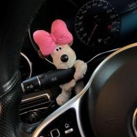 ราคา Laimi ตุ๊กตาบาร์บี้สุนัขสีชมพูตัวน้อยของตกแต่งรถตุ๊กตาไฟเลี้ยวรถที่ปัดน้ำฝนอุปกรณ์ตกแต่งรถ (29206194733)