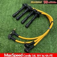 ราคา สายหัวเทียน สายหัวเทียนแต่ง สายหัวเทียนตรงรุ่น Toyota เครื่อง 4A-FE MAXSPEED สีเหลือง (5221364034)