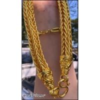 ราคา สร้อยคอทองหุ้มลายแปดเสา100บ.หัวจรวดถักแน่น พิมพ์ชัด ยาว26“ (28719369684)