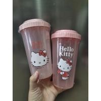 ราคา แก้วน้ำพลาสติกมีฝาปิดหูหิ้ว Moshi kitty (24353530853)