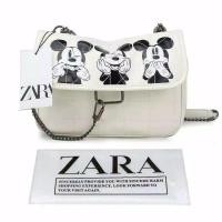 ราคา สาวเกาหลี BAG Zara BAG หนัง PU ต้นฉบับ 100% (พิมพ์มิกกี้เมาส์) ฟรีถุงกระดาษ (26927705122)