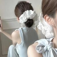 ราคา ในไทย-พร้อมส่ง✨ยางรัดผมลูกไม้สองชั้น ใหญ่ สีขาว ย้อนยุค สไตล์เกาหลี นักเรียนสำหรับผู้หญิง สําหรับมัดผมหางม้า ความยืดหยุ่ (28718799111)
