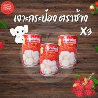 ราคา เงาะกระป๋อง ตราช้างโชคดี 3 กระป๋อง (26972668426)