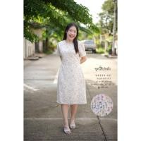 ราคา Code : 94334-02 เดรสผ้าไหมอิตาลีสีครีมลายดอกไม้สีชมพูเขียวม่วงเหลือง สีสวยมากไม่บางค่ะ (เนื้อผ้ายืดหยุ่น) คอกลม แต่งไหล่ (24684356635)