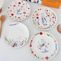 ราคา พร้อมส่ง จานเซรามิคลายกระต่ายน้อย Peter Rabbit (10666129238)