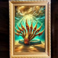 ราคา ภาพมงคล รูปโปสเตอร์ รูปพญานาค รูปภาพพญานาคราช พญานาค 7 เศียร PY8 (26287196057)